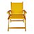 Kit 2 Cadeira De Madeira Dobrável Para Lazer Jardim Praia Piscina Camping Vermelho E Amarelo - AMZ - Vermelho e Amarelo - Imagem 4