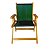 Kit 2 Cadeira De Madeira Dobrável Para Lazer Jardim Praia Piscina Camping Vermelho E Verde - AMZ - Vermelho e Verde - Imagem 4