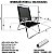 Kit 2 Cadeira De Praia King Oversize Reclinável 4 pos Alumínio Até 140Kg Camping Cinza - Zaka - Cinza - Imagem 4