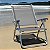 Kit 2 Cadeira De Praia King Oversize Reclinável 4 pos Alumínio Até 140Kg Camping Cinza - Zaka - Cinza - Imagem 2