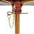 Kit Ombrelone Madeira Quadrado 2x2m Sardenha Guarda Sol Sombreiro Bagum Bege Base Dobrável - Belfix - Imagem 3