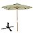 Kit Ombrelone Madeira Quadrado 2x2m Sardenha Guarda Sol Sombreiro Bagum Bege Base Dobrável - Belfix - Imagem 1