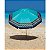 Guarda Sol 2,4m Articulado Alumínio Sombreiro Ibiza Praia Piscina Camping Turquesa - 1602 Tobee - Imagem 2