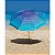 Kit Guarda Sol 2,2m Articulado Cancun Cadeira Reclinável Summer 6 Posições Alumínio Praia Jardim Camping Piscina - Azul - Imagem 2