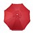Guarda Sol 2,0m Bagum Alumínio Articulado Vareta Fibra - 10700 Belfix - Vermelho - Imagem 2