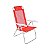 Cadeira De Praia Reclinável 4 Posições Prosa Sannet Alumínio Vermelha - Belfix - Vermelho - Imagem 1