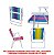 Kit Guarda Sol 2,5m Articulado Ibiza Turquesa 2 Cadeira Alta Alumínio Praia Piscina Camping - Tobee - Imagem 3