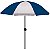 Kit Guarda Sol 1,8m Fashion 2 Cadeira Master Preto Aço Dobrável Praia Camping Piscina - Mor - Azul Marinho - Imagem 2