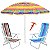Kit Praia 2 Cadeira 8 Pos Alumínio Guarda Sol 2,4m Al-Mare Saca Areia Rosca - Belfix - Sort3 - Imagem 1