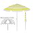 Kit Praia 3 Cadeira 8 Pos Alumínio Guarda Sol 2,4m Bagum Sortido Saca Areia Pressão - Belfix - Amarelo - Imagem 4