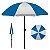 Kit Carrinho De Praia Com Avanço + Mesa Portatil  + Guarda Sol + Saca Areia - Mor - Azul - Imagem 2