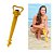Kit Carrinho De Praia + Guarda Sol + Saca Areia + Mesa Portátil - Mor - Verde - Imagem 5