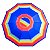 Kit Praia 2 Cadeira Prosa Preta Guarda Sol 2,4m Rainbow - Belfix - Sort3 - Imagem 3