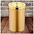 Lixeira 8 Litros Tampa Cesto De Lixo Dourado Para Cozinha Banheiro Escritório - 582DD Future - Dourado - Imagem 2