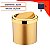 Lixeira 5 Litros Tampa Cesto De Lixo Basculante Para Cozinha Banheiro Escritório Dourado - 352DD Future - Dourado - Imagem 4