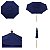 Kit Ombrelone Madeira 3m Poliéster Sombreiro Treviso Jardim Piscina Azul Base Octagonal 30Kg - Belfix - Imagem 3