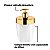 Dispenser Porta Sabonete Líquido 400ml Saboneteira Pia Banheiro Branco Dourado - 2702BCD Future - Imagem 2