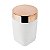 Kit Dispenser Sabonete Suporte Escova Dente Porta Algodão Banheiro Branco Rose Gold - Future - Imagem 5