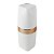 Kit Dispenser Sabonete Suporte Escova Dente Porta Algodão Banheiro Branco Rose Gold - Future - Imagem 3