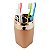 Kit Dispenser Porta Sabonete Líquido Suporte Escova Dente Creme Dental Banheiro Rose Gold - Future - Imagem 4