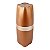 Kit Lixeira 8L Basculante Dispenser Sabonete Porta Escova Dente Algodão Rose Gold Banheiro - Future - Imagem 2