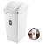 Lixeira 40 Litros Com Tampa Basculante Cesto Lixo Cozinha Banheiro Escritório - SR64/1 Sanremo - Branco - Imagem 1