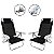 Kit 2 Cadeira Reclinável Top Line 5 Posições Com Almofada E Porta Copos Preto - Zaka - Imagem 1