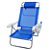Kit 2 Cadeira Reclinável Top Line 5 Posições Com Almofada E Porta Copos Azul - Zaka - Imagem 2