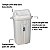 Lixeira 60 Litros Plástico Tampa Basculante Cesto De Lixo Com Alças Áreas Externas Cozinha - 284 Sanremo - Branco - Imagem 2
