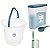 Kit Balde Plástico 8,5 Litros Porta Sabão Em Pó 1Kg Com Dosador Rolo Adesivo Limpeza Lavanderia - Sanremo - Transparente - Imagem 1