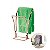 Kit Suporte Porta Papel Higiênico Lixeira 8L Cesto Lixo Tampa Basculante Toalheiro Duplo Rose Gold Banheiro - Future - Imagem 4