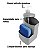 Kit Lixeira 2,5 Litros Cesto De Lixo Dispenser Porta Detergente Esponja De Pia Cozinha Cinza - Utility - Imagem 3
