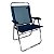 Cadeira De Praia King Oversize Alumínio Até 140Kg Camping - Zaka - Azul Marinho - Imagem 2
