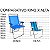 Cadeira De Praia King Oversize Alumínio Até 140Kg Camping - Zaka - Azul Marinho - Imagem 4