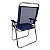 Cadeira De Praia King Oversize Alumínio Até 140Kg Camping - Zaka - Azul Marinho - Imagem 3