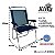 Cadeira De Praia King Oversize Alumínio Até 140Kg Porta Copos Térmico Lata Isopor Dobrável - Zaka - Azul Marinho - Imagem 3