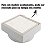 Ralo Oculto Invisível Quadrado 10x10cm Plástico Com Tela Para Banheiro - AMZ - Branco - Imagem 3