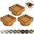 Kit 3 Ralo Oculto Invisível Quadrado 10x10cm Plástico Com Tela Para Banheiro - AMZ - Caramelo - Imagem 1