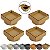 Kit 4 Ralo Oculto Invisível Quadrado 10x10cm Plástico Com Tela Para Banheiro - AMZ - Bege - Imagem 1