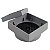 Kit 4 Ralo Oculto Invisível Quadrado 10x10cm Plástico Com Tela Para Banheiro - AMZ - Cinza Escuro - Imagem 2