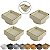 Kit 4 Ralo Oculto Invisível Quadrado 10x10cm Plástico Com Tela Para Banheiro - AMZ - Marfim - Imagem 1