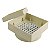 Kit 4 Ralo Oculto Invisível Quadrado 10x10cm Plástico Com Tela Para Banheiro - AMZ - Marfim - Imagem 2