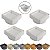 Kit 4 Ralo Oculto Invisível Quadrado 10x10cm Plástico Com Tela Para Banheiro - AMZ - Branco - Imagem 1