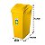 Lixeira 40 Litros Seletiva Amarela Para Metal Cesto De Lixo Tampa Basculante - SR64/23 Sanremo - Amarelo - Imagem 5