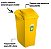 Lixeira 40 Litros Seletiva Amarela Para Metal Cesto De Lixo Tampa Basculante - SR64/23 Sanremo - Amarelo - Imagem 2