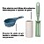 Kit Balde Plástico 8,5 Litros Porta Sabão Em Pó 1Kg Com Dosador Rolo Adesivo Limpeza Casa Lavanderia - Sanremo - Azul - Imagem 4