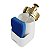 Dispenser Porta Detergente Líquido 500ml Esponja Bancada Pia Cozinha Branco Dourado - 520BCD Future - Imagem 3