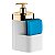 Kit Lixeira 2,5L Dispenser Porta Detergente Líquido Esponja Para Pia Cozinha Branco Dourado - Future - Branco - Imagem 2