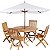 Ombrelone Madeira Quadrado 2x2m Sardenha Guarda Sol Sombreiro Bagum Branco - 303101 Belfix - Imagem 3