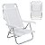 Cadeira Reclinável Sunny 6 Posições Em Alumíno Para Praia Piscina Camping Branca - 063001 Belfix - Imagem 1